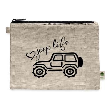 JEEP LIFE - Hemp Carry All Pouch - natural - Front