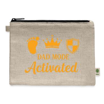 Dad Mode Activated - Hemp Carry All Pouch - natural - Front