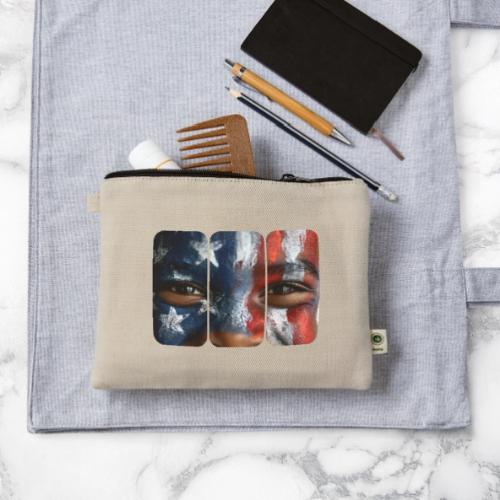 USA: Three Panels of Pride - Hemp Carry All Pouch