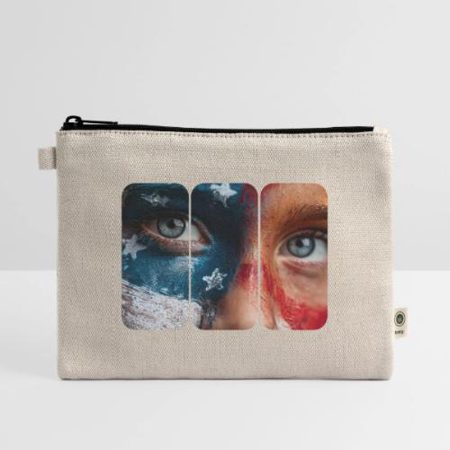 USA: Star-Spangled Glance - Hemp Carry All Pouch