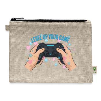 Level Up Your Game Controller - Hemp Carry All Pouch - natural - Front