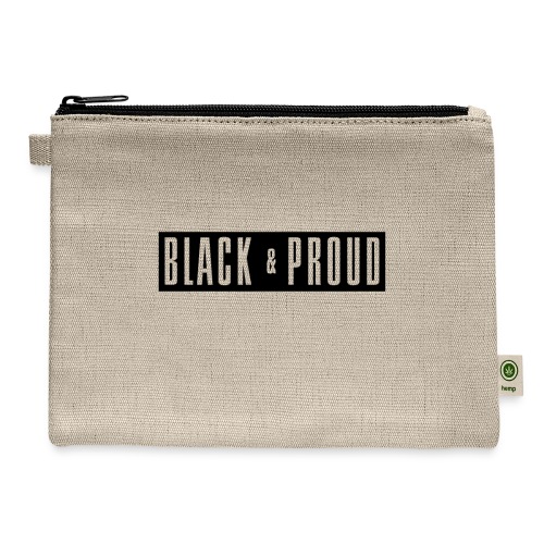 Black and Proud - Hemp Carry All Pouch