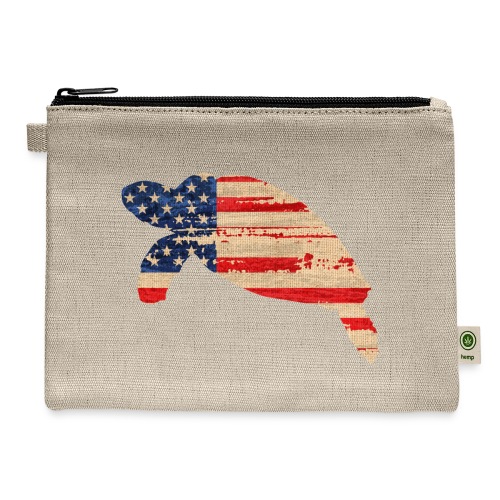 July 4th Turtle - Hemp Carry All Pouch