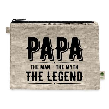 papa - Hemp Carry All Pouch - natural - Front