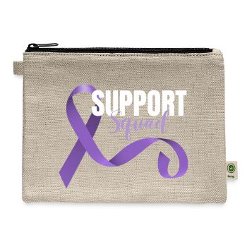 Support Alzheimer's Shirt - Hemp Carry All Pouch - natural - Front