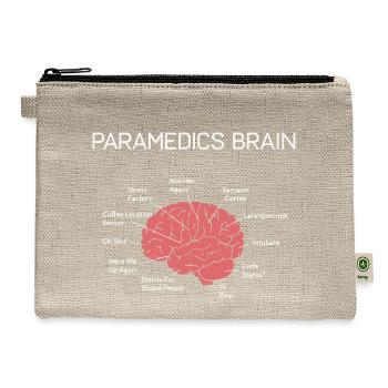 Paramedics Brain - Hemp Carry All Pouch - natural - Front