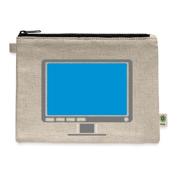 design screen display computer - Hemp Carry All Pouch - natural - Front