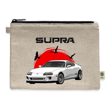Toyota Supra MK4 Vintage - Hemp Carry All Pouch - natural - Front