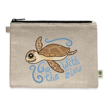 Go With The Flow - Hemp Carry All Pouch - natural - Front