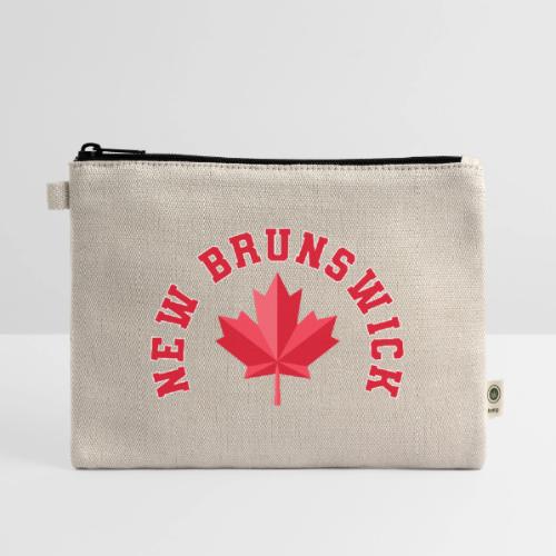 New Brunswick with maple leaf - Hemp Carry All Pouch