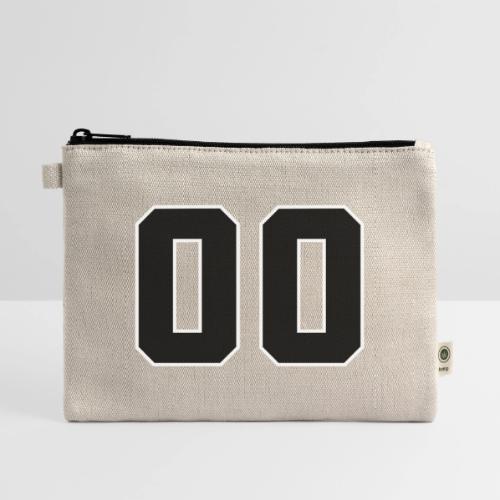 Varsity 00 Athletic Number Design - Hemp Carry All Pouch