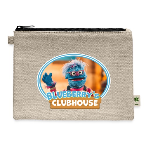 Blueberry's Clubhouse wave color - Hemp Carry All Pouch