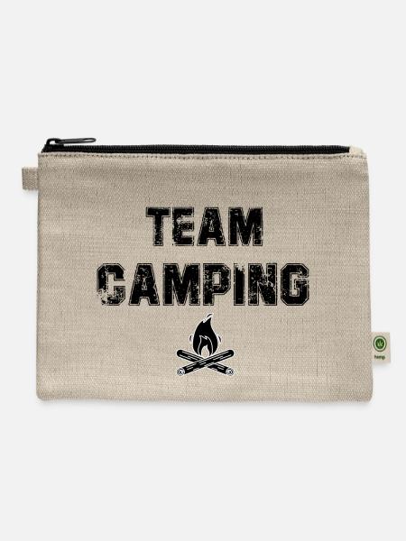 Team camping - Hemp Carry All Pouch - natural