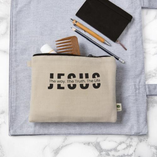 Jesus the Truth and the Life Bible Verse Merch - Hemp Carry All Pouch