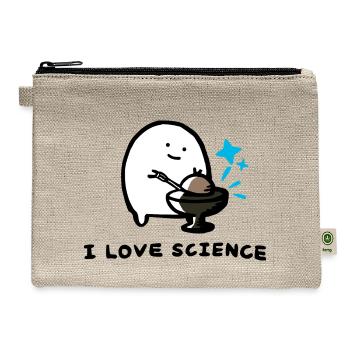 I Love Science Demon Core - Hemp Carry All Pouch - natural - Front