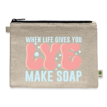 Soap Maker Soapmaking Soap Making - Hemp Carry All Pouch - natural - Front