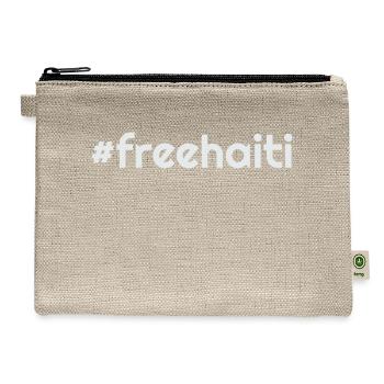 Free Haiti #1 - Hemp Carry All Pouch - natural - Front