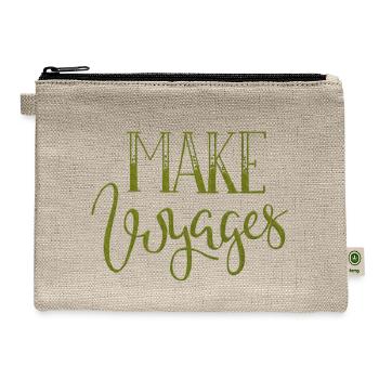 MAKE VOYAGES - Hemp Carry All Pouch - natural - Front