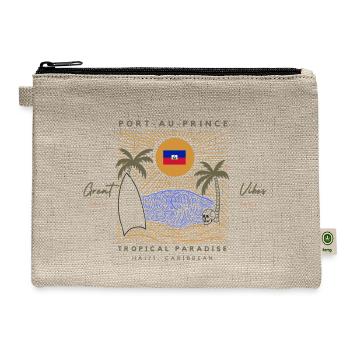 Port-au-Prince, Haiti - Hemp Carry All Pouch - natural - Front