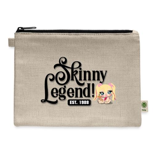 Skinny Legend_onwhite - Hemp Carry All Pouch