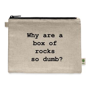 We have a right to know! - Hemp Carry All Pouch - natural - Front