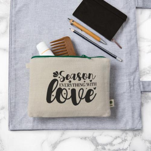 Season Everything with Love - Hemp Carry All Pouch