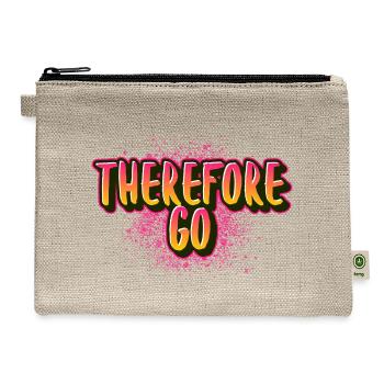 Therefore go - Hemp Carry All Pouch - natural - Front