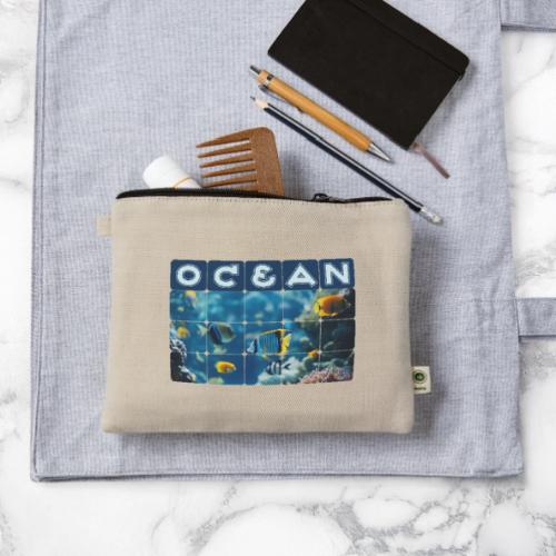 Ocean: Underwater Radiance - Hemp Carry All Pouch