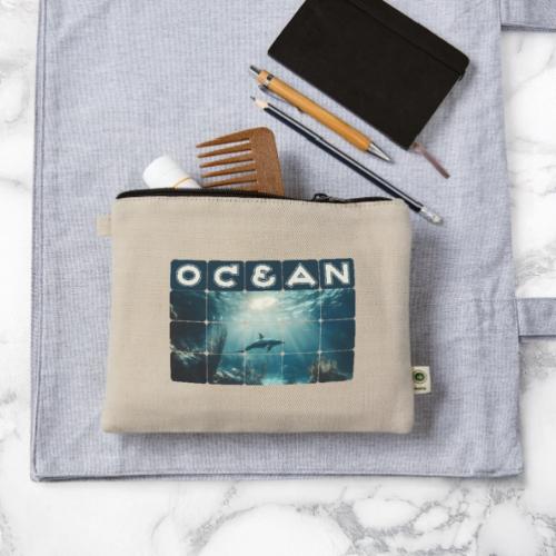 Ocean: Dolphin’s Serenity - Hemp Carry All Pouch