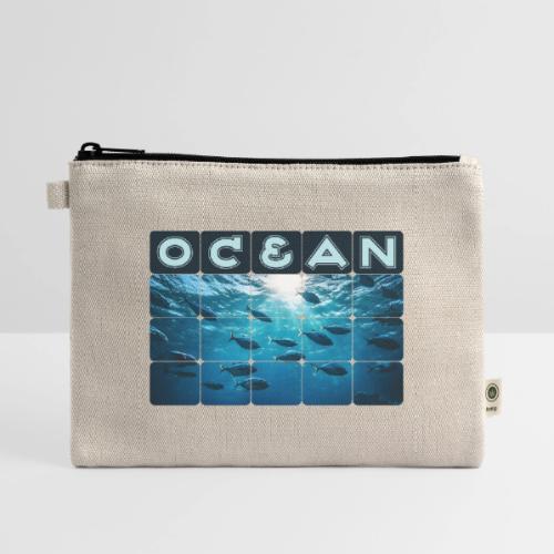 Ocean: Silver Tide - Hemp Carry All Pouch