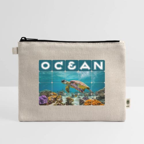 Ocean: Gentle Voyager - Hemp Carry All Pouch
