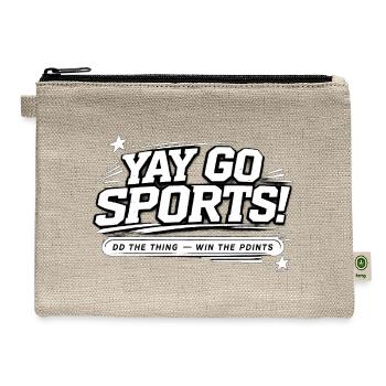 Yay Go Sports Retro Rally - Hemp Carry All Pouch - natural - Front