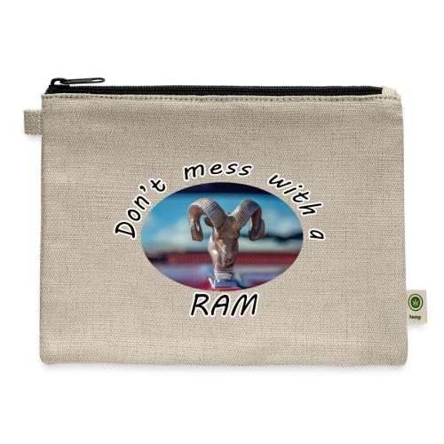 Don’t Mess with a RAM - Hemp Carry All Pouch
