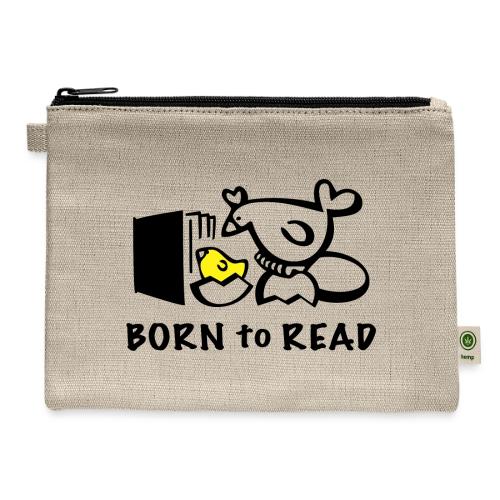 Born to Read Chick - Hemp Carry All Pouch