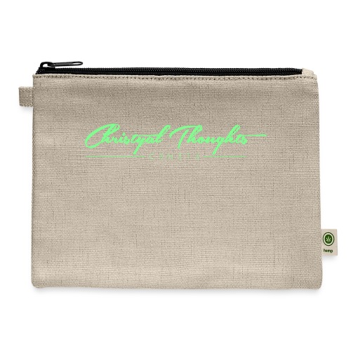 Christyal Thoughts C3N3T31 Lime png - Hemp Carry All Pouch