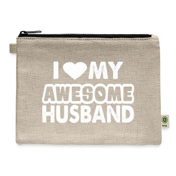 today is a good day - Hemp Carry All Pouch - natural - Front
