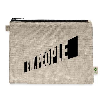 ew people funny quote - Hemp Carry All Pouch - natural - Front