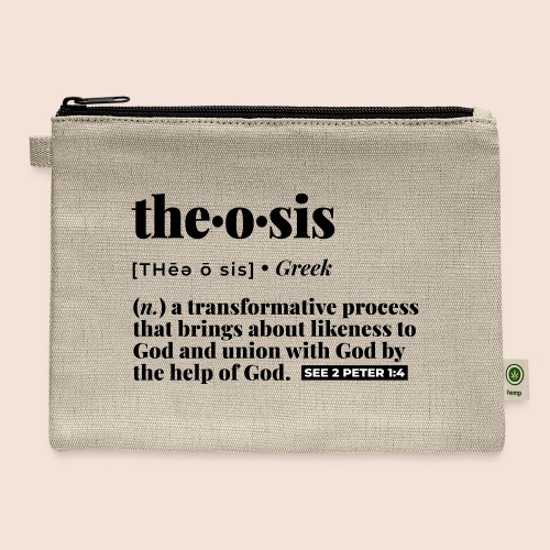 Theosis definition - Hemp Carry All Pouch