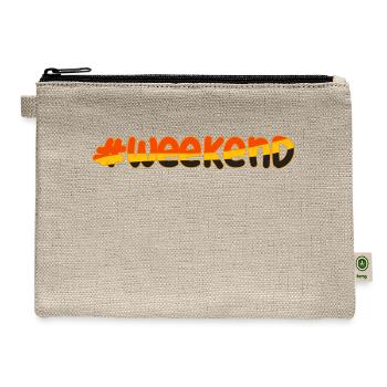 Weekend T-shirt - Hemp Carry All Pouch - natural - Front