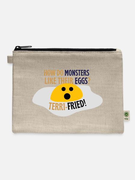 Quotes - Hemp Carry All Pouch - natural
