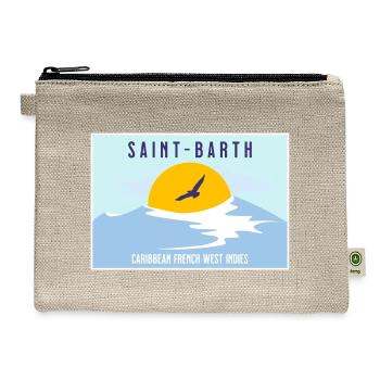 Saint Bartheleny French Caribbean Sea - Hemp Carry All Pouch - natural - Front