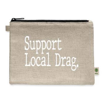 Support Local Drag - Hemp Carry All Pouch - natural - Front