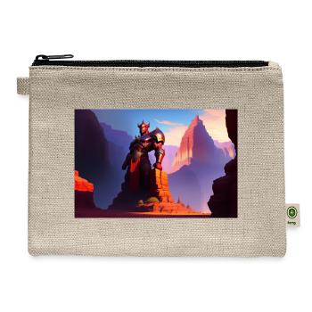 Khorne statue in the depths of the grand canyon - Hemp Carry All Pouch - natural - Front