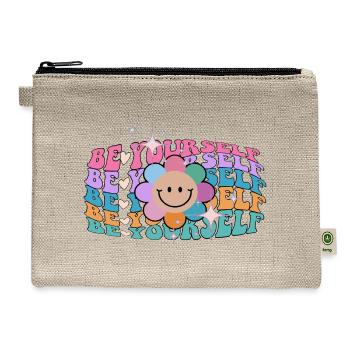 Be Yourself - Hemp Carry All Pouch - natural - Front