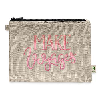 make voyages - Hemp Carry All Pouch - natural - Front