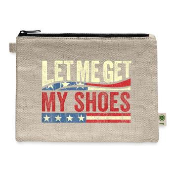 Funny Raccoon With Coffee Lovers - Hemp Carry All Pouch - natural - Front