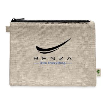 RENZA - Swoosh Minimal Streetwear - Hemp Carry All Pouch - natural - Front