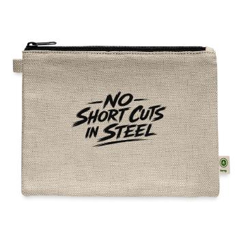 No Short Cuts in Steel - Hemp Carry All Pouch - natural - Front