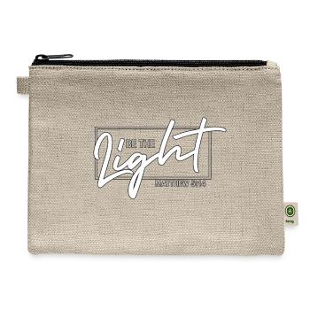 Be the Light Matthew514 - Hemp Carry All Pouch - natural - Front