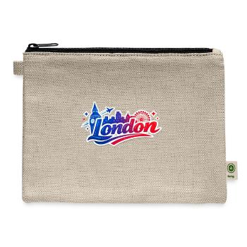 London Skyline Splash - Hemp Carry All Pouch - natural - Front